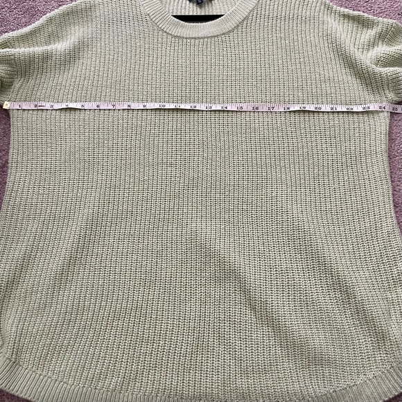 George Light Green Acrylic Knit Drop Shoulder Sweater Size XL - Picture 8 of 8